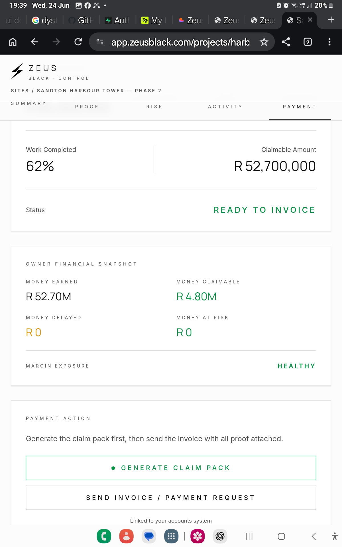 Claim & Payment Proof